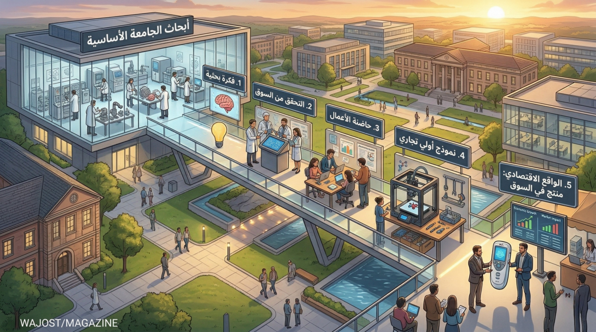 الشركات الناشئة والبحث الجامعي: خطوات عملية لتحويل الأفكار إلى واقع اقتصادي.